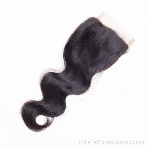 brazilian body wave closure middle 3 free part human hair closure, 10 inch body wave brazilian hair